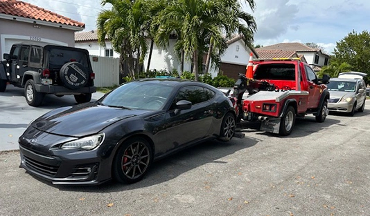 Emergency towing service in Miami