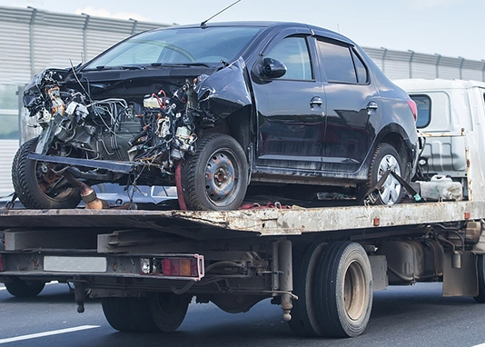Accident recovery towing services in Miami