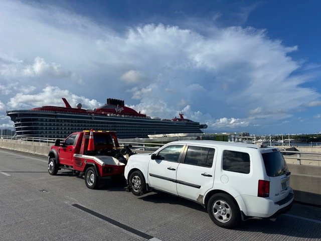 How far will a tow for free?